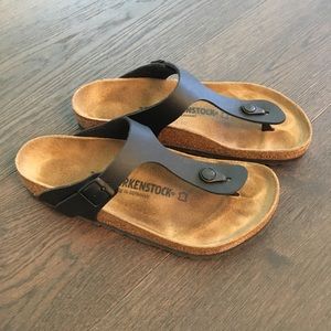 Birkenstock Gizeh Black Sandals